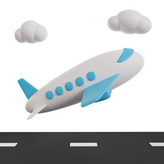 Obraz premium Travel holiday 3d icon render