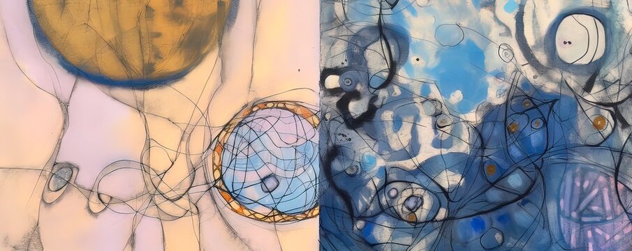 Colorful modern artwork, abstract paint strokes, oil painting on canvas. Acrylic art, artistic texture. Brush daubs and smears grunge background, hand painted pattern