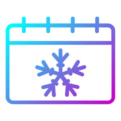 winter calendar icon