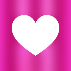 Glossy Heart-Shaped Photo Frame 