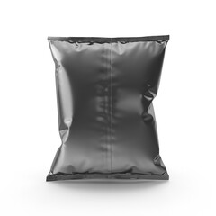 Mockup for flow-pack collection. Potato chips packaging. Matte, Glossy, and Metallic Flow Pack Packaging Mockups Snacks, Appetizers, Food Package Mockups Empty Plastic Foil Bags for Advertising