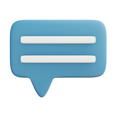Bubble chat 3d icon