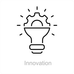 Innovation and idea icon concept 