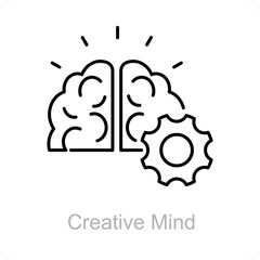 Creative Mind and idea icon concept 