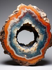Obraz premium Geode Cross-Sections: A Natural Gem Art Collection for Geology Buffs