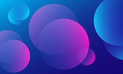 Abstract colorful background with circles. Vector illustration