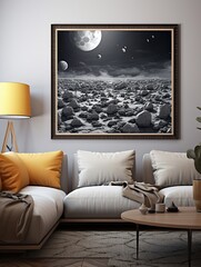 Lunar Landscapes: Moon Craters - Stunning Wall Prints that Illuminate the Night