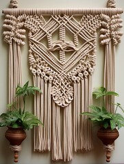 Macrame Patterns - Unique Woven Craft Wall Prints for Home Decor