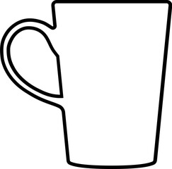 Mug line icon