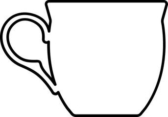 Mug line icon