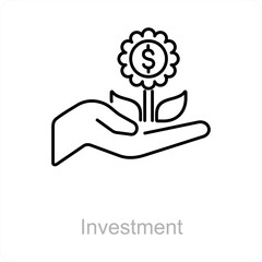 Investment and money icon concept 
