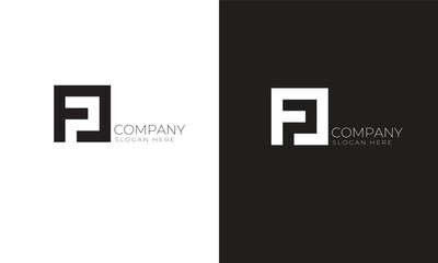 Real Estate  FJ Minimal and unique  letter logo design for business  identity. Amazing Real Estate logo.