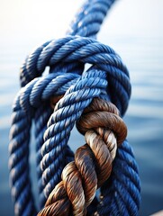 Fototapeta premium Sailing Knots and Nautical Techniques: A Cool Guide for Enthusiasts