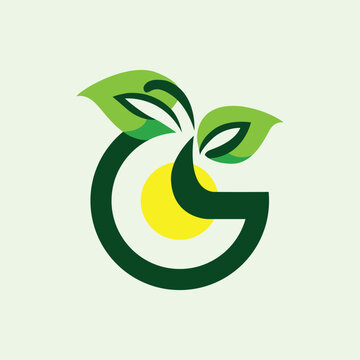 The green logo is symbolized by a combination of green leaves and a yellow circle as a symbol of the sun. changes to the green logo. go green logo.
