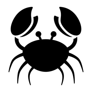 recommend clip art: Crab Solid Icon Design Vector
