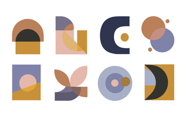 Abstract geometric vector clipart.