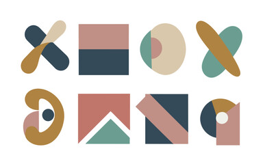 Abstract geometric vector clipart.