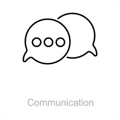 Communication and chat icon concept