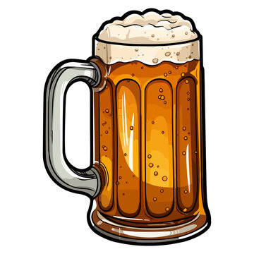 recommend clip art: beer mug with foam illustration