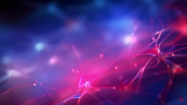 A glowing web of interconnected neurons pulsing with energy, bridging the gap between the mind and technology in a BrainMachine Interface visualization.