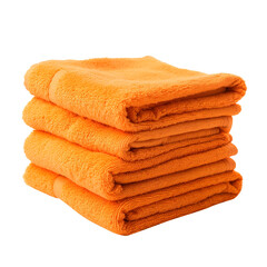 stack of towels isolated on transparent background Remove png, Clipping Path, pen tool