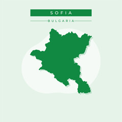 Vector illustration vector of Sofia map Bulgaria