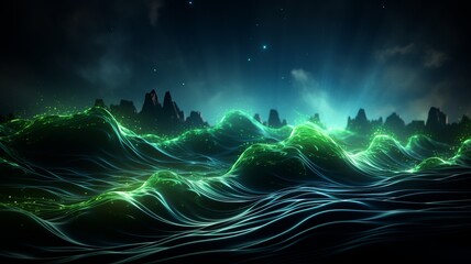 abstract neon green background