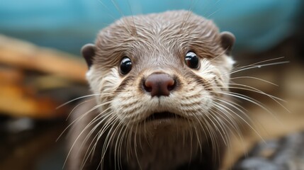 Obraz premium close up of a otter