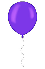 風船（紫）