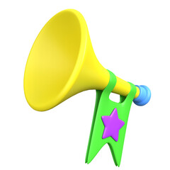 3D Trumpet Illustration
