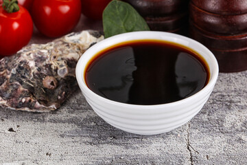 Obraz na płótnie Canvas Asian Oyster sauce in the bowl