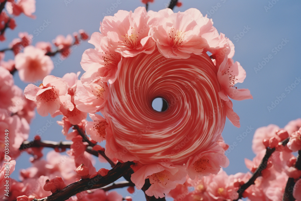 Fototapete An enigmatic blossom with serpentine abstract elements, visually intriguing and subtly venomous.