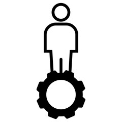 Human Mapping solid glyph icon