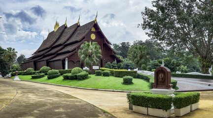 Fototapeta na wymiar wat pa rattanawan Meditation center in Khao Yai, Thailand