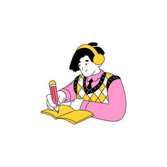 business pose with person in pink business