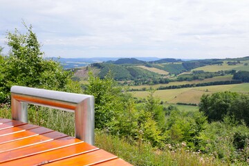 Blick auf die Naturlandschaft des Sauerlandes bei Grevenstein	