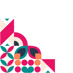 Fototapeta premium Mozaic Geometric Corner