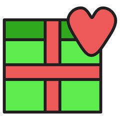 Valentine color icon