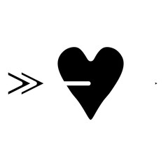 valentine glyph icon
