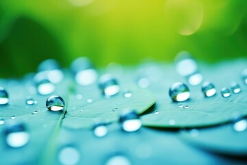 Water drop background with natural blur background - generative ai