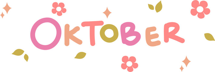 Playful Month Typography