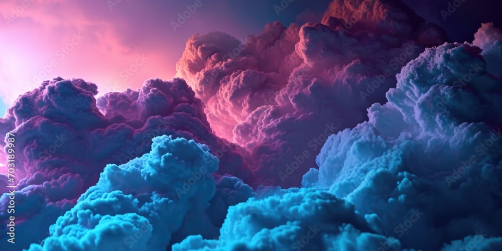 Aufkleber Clouds floating in the sky. Perfect for adding a serene touch to any project