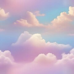 Fototapeta na wymiar Pastel sky, cloud, and sunlight. color gradient background. 