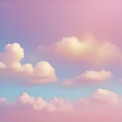 Obraz premium Pastel sky, cloud, and sunlight. color gradient background. 