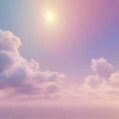Obraz premium Pastel sky, cloud, and sunlight. color gradient background. 