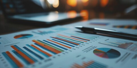 A pen sitting on top of a piece of paper. Suitable for office, writing, and education concepts