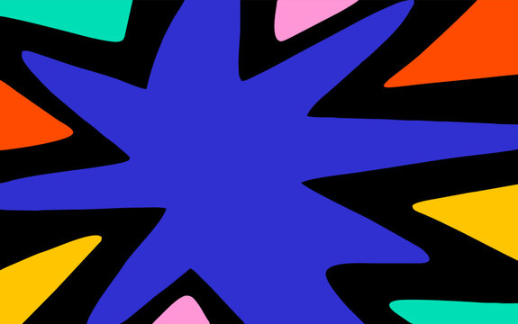 
abstract geometric shape background with a colorful combination of black, modern, trendy and retro themes