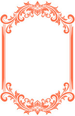 Classic ornament frame for wedding. vector illustration