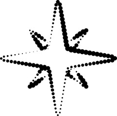 Star shape halftone dots