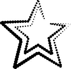 Star shape halftone dots